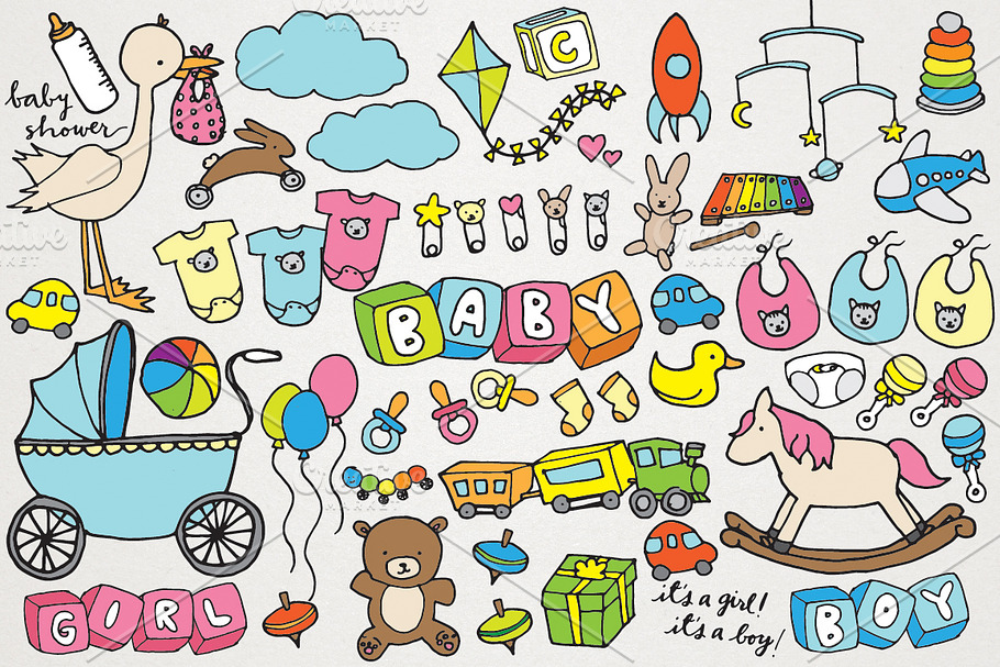 Baby & Baby Shower Clipart