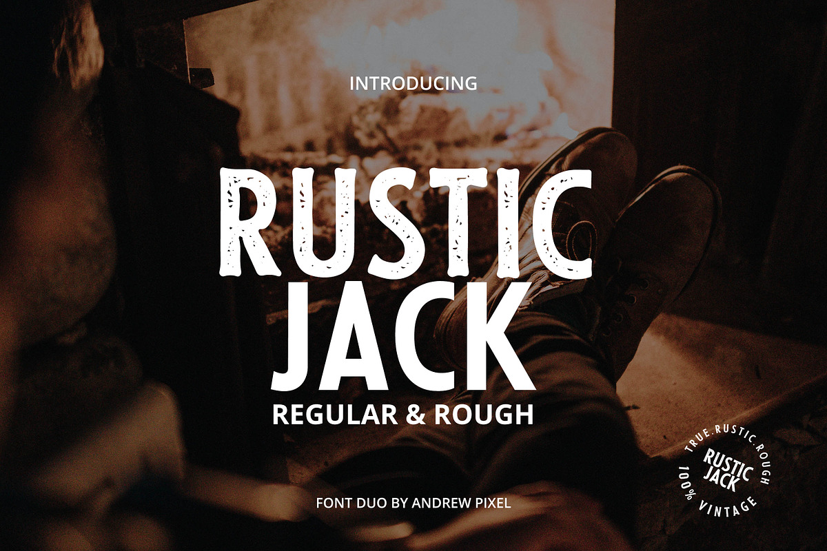 Rustic Jack - A Vintage Font Duo in Sans-Serif Fonts - product preview 8