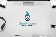Burn House - Hot Realty Logo