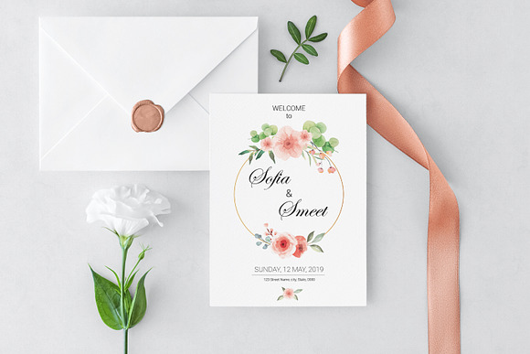 Wedding Invitation Template in Wedding Templates - product preview 3