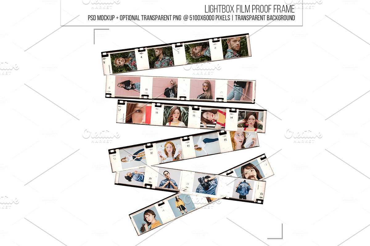 Lightbox Film Proof Frame Mockup. in Mockup Templates - product preview 8