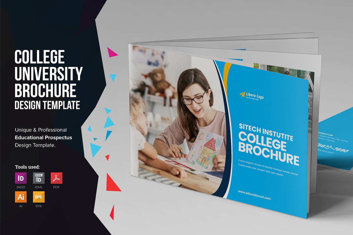 Education Prospectus Brochure v9 in Brochure Templates - product preview 8