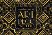 20 Art Deco Seamless Vector Patterns