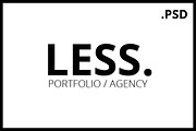 LESS Portfolio / Agency PSD Template