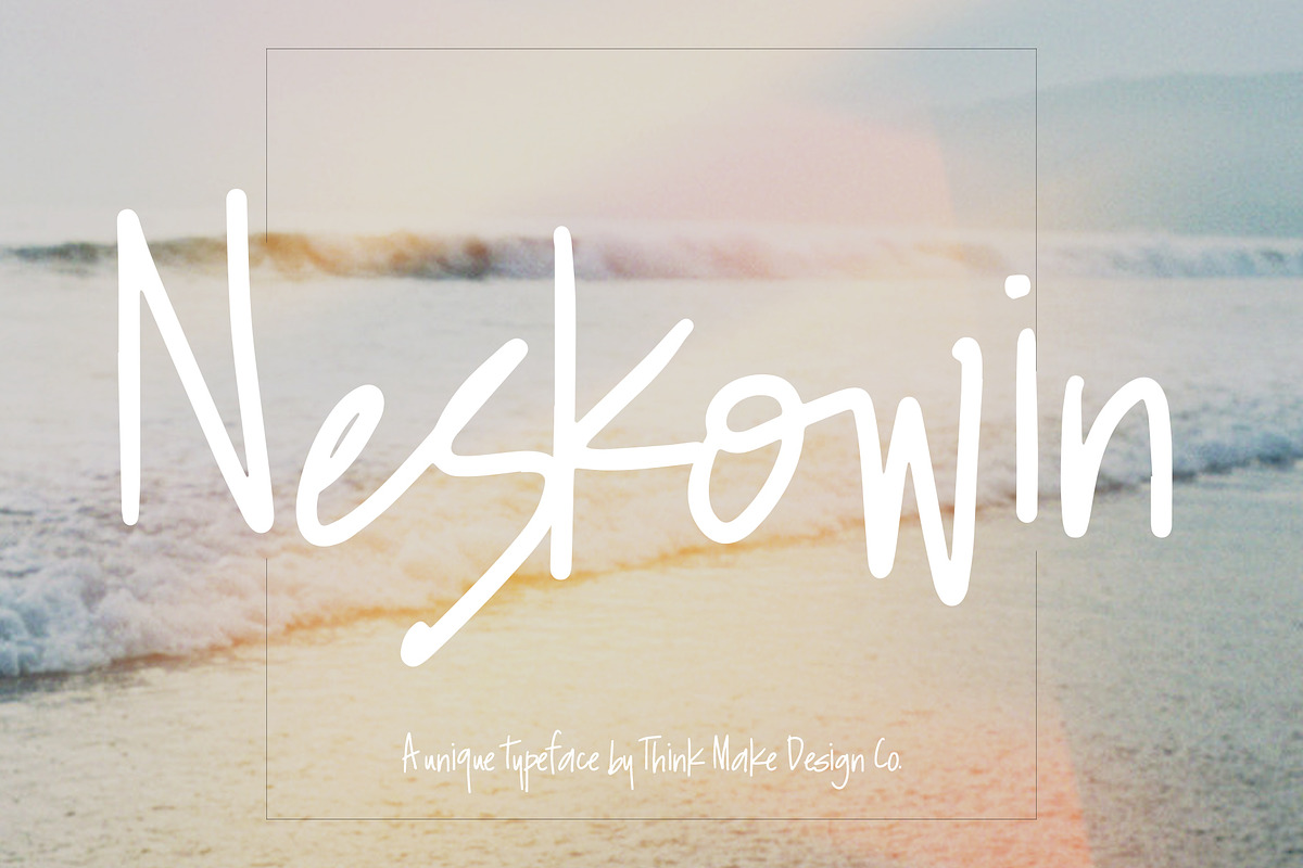 Neskowin Font + fun ligatures! in Fun Fonts - product preview 8
