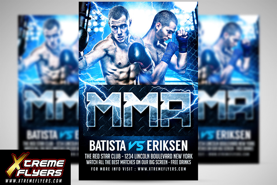Boxing Flyer Template in Invitation Templates - product preview 8