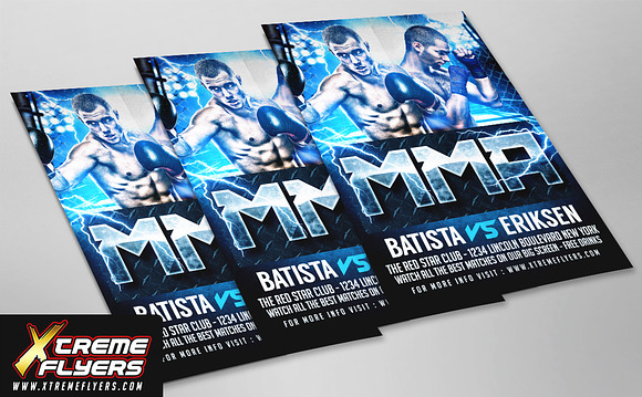 Boxing Flyer Template in Invitation Templates - product preview 1