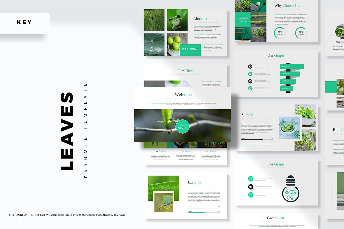 Leaves - Keynote Template in Keynote Templates - product preview 8