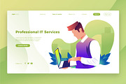 Professional IT- Banner&Landing Page