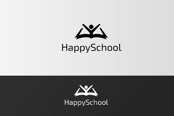 Happy School - Geek Book Logo in Logo Templates - product preview 2