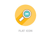 Zoom out, web line icon. Vector
