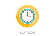 Clock line icon. vector illustration