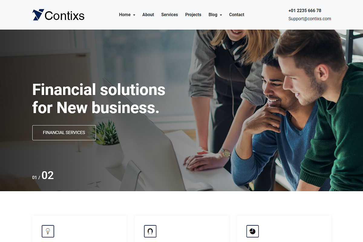 Contixs - Consulting HTML5  Template in Bootstrap Themes - product preview 8