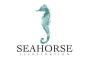 Seahorse Wildlife Illustration