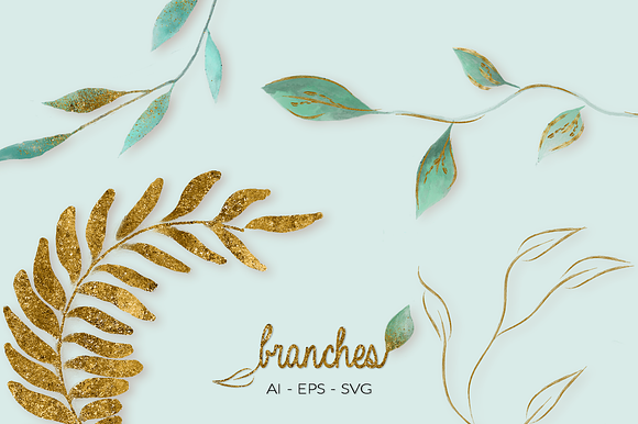 Branches & Splatter Kit in Photoshop Brushes - product preview 20