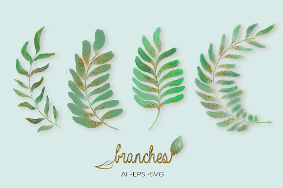 Branches & Splatter Kit in Photoshop Brushes - product preview 21