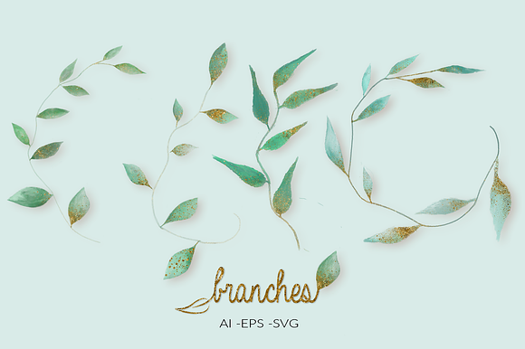 Branches & Splatter Kit in Photoshop Brushes - product preview 22