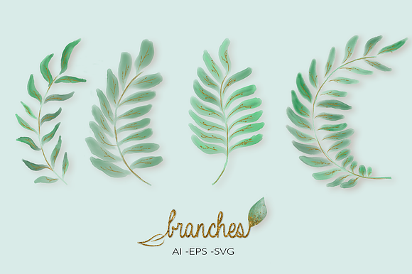 Branches & Splatter Kit in Photoshop Brushes - product preview 23