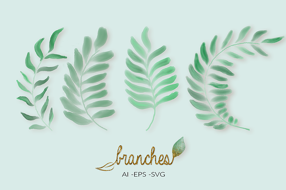 Branches & Splatter Kit in Photoshop Brushes - product preview 25