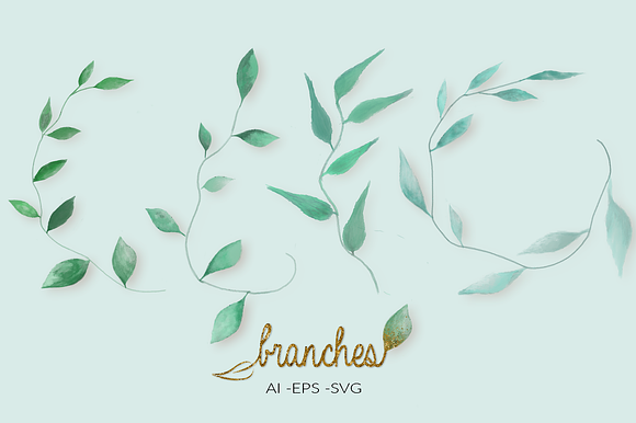 Branches & Splatter Kit in Photoshop Brushes - product preview 26