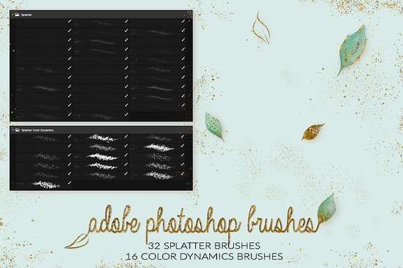 Branches & Splatter Kit in Photoshop Brushes - product preview 34