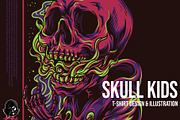 Skull Kids Illustration