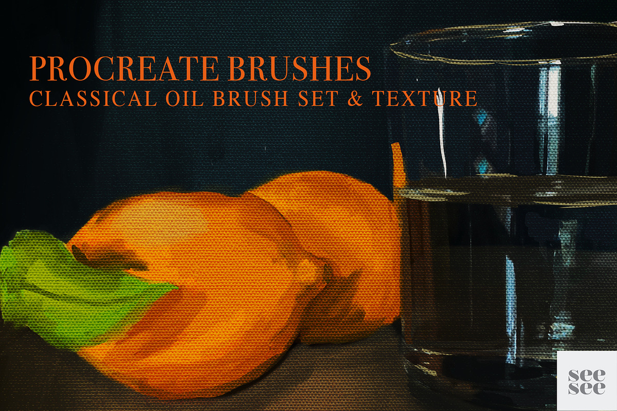 Procreate Oil Brush Set + Texture in Photoshop Brushes - product preview 8