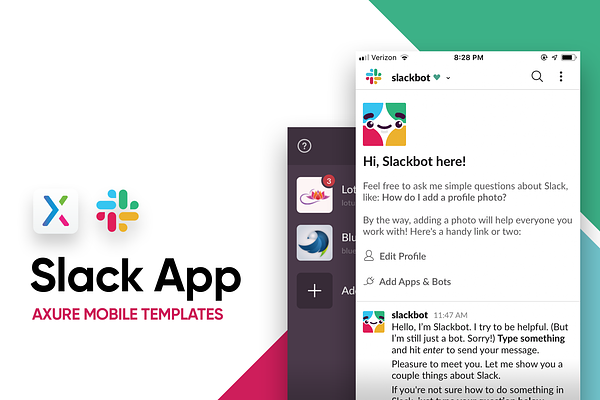 Axure Slack App Templates