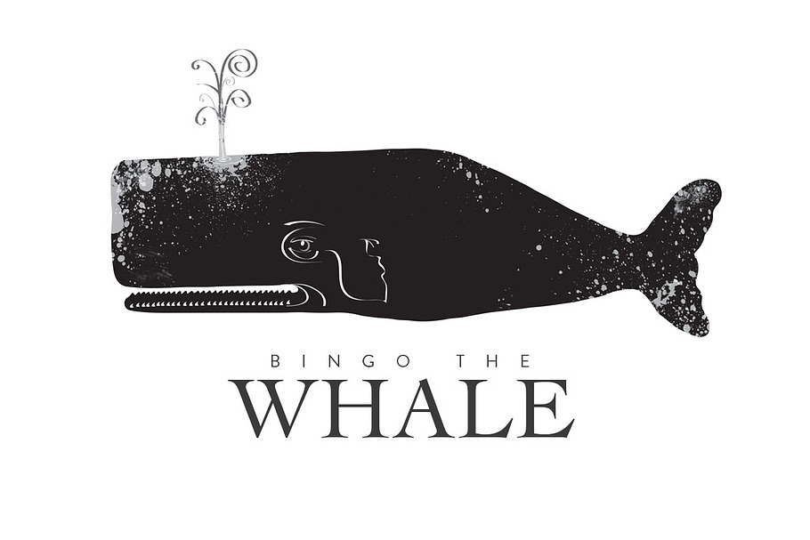 Folk Art Whale Illustration