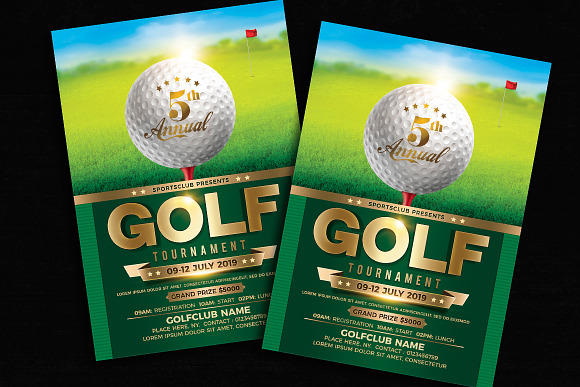 Golf Tournament in Invitation Templates - product preview 1