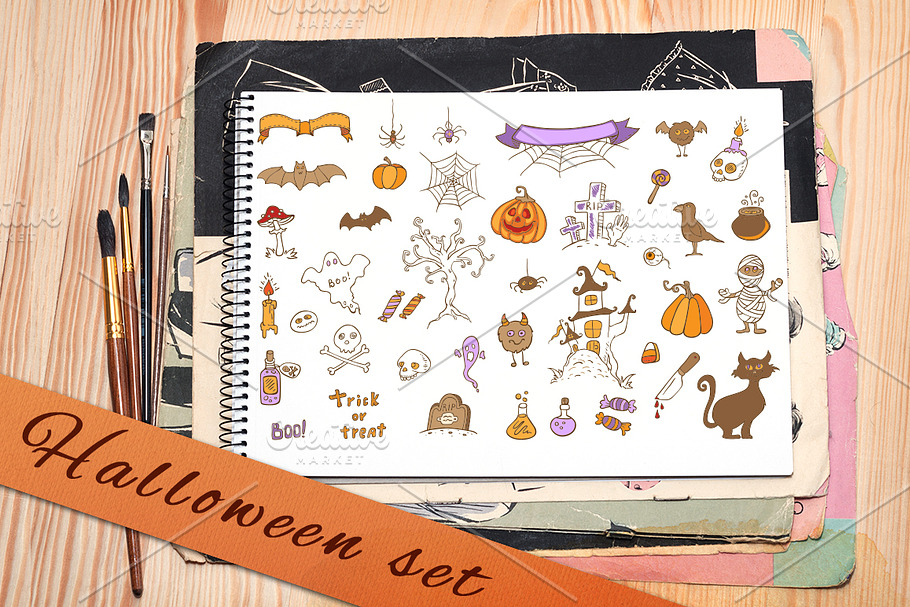 Halloween Doodles in Illustrations - product preview 8