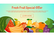 Fresh fruit special offer banner