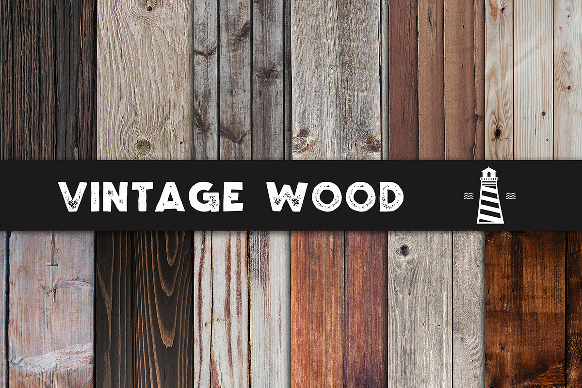 Distressed Wood Textures in Graphics - product preview 8