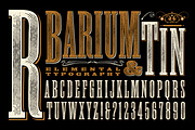 Barium & Tin Old-West Alphabet