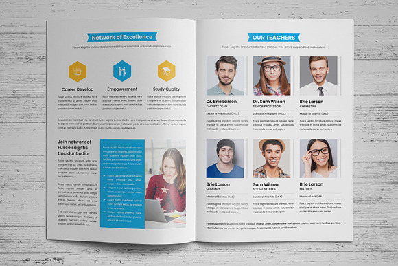 Education Prospectus Brochure v5 in Brochure Templates - product preview 4