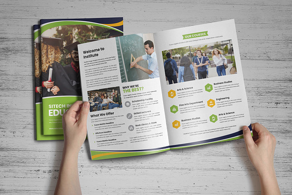 Education Prospectus Brochure v5 in Brochure Templates - product preview 7