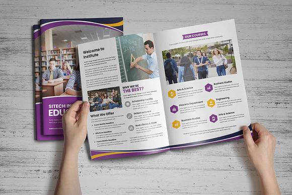 Education Prospectus Brochure v5 in Brochure Templates - product preview 9
