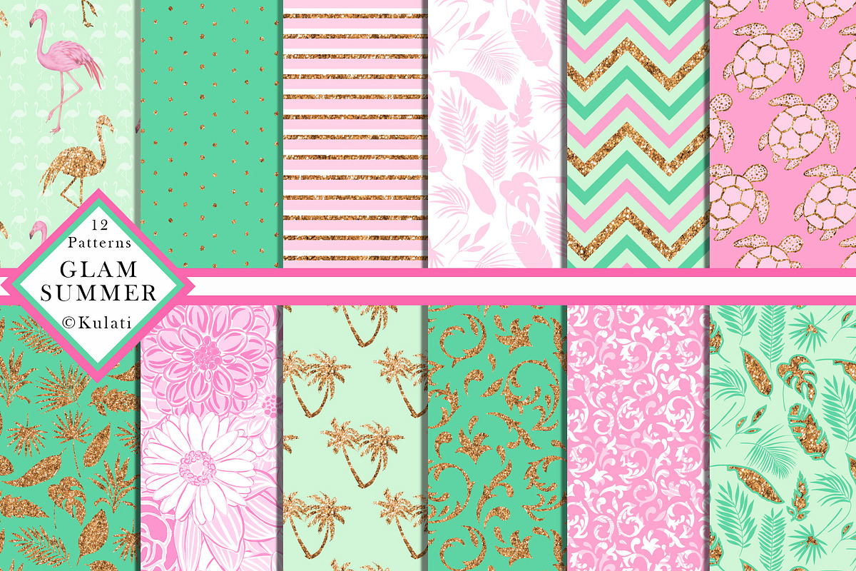 Flamingo Summer Patterns in Patterns - product preview 8