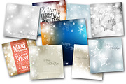 9 Christmas Cards & Backgrounds