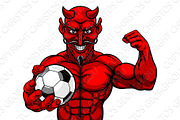 Devil Soccer Football Sports Mascot