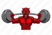 Devil Weight Lifting Body Builder