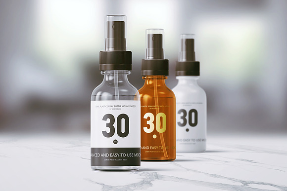 Spray Bottles Mockup in Product Mockups - product preview 5
