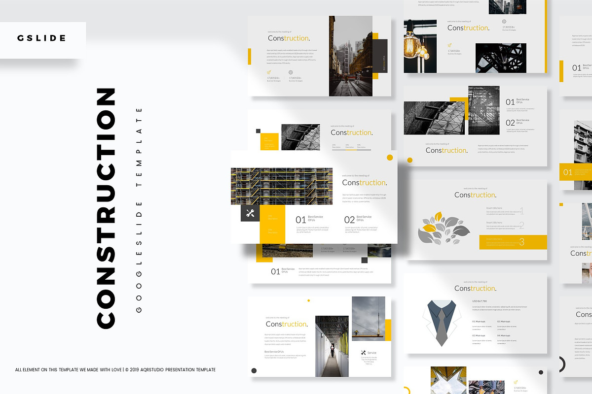 Construction - GoogleSlides Template in Presentation Templates - product preview 8