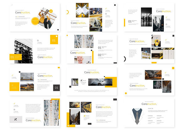 Construction - GoogleSlides Template in Presentation Templates - product preview 2