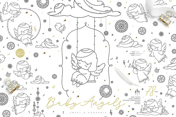 Baby Angels - Cute Clipart