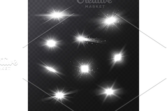 Star Light Sparkles Set. Vector in Objects - product preview 1