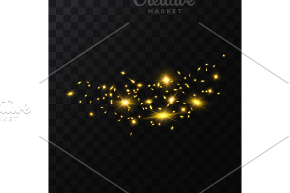 Star Light Sparkles Set. Vector in Objects - product preview 2