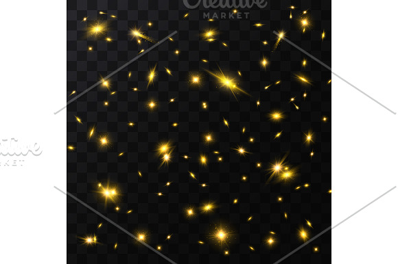 Star Light Sparkles Set. Vector in Objects - product preview 3
