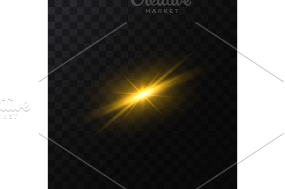 Star Light Sparkles Set. Vector in Objects - product preview 4