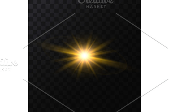 Star Light Sparkles Set. Vector in Objects - product preview 5